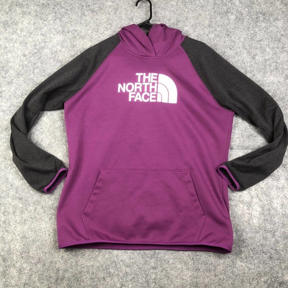 Purple north face hoodie womens Clearance